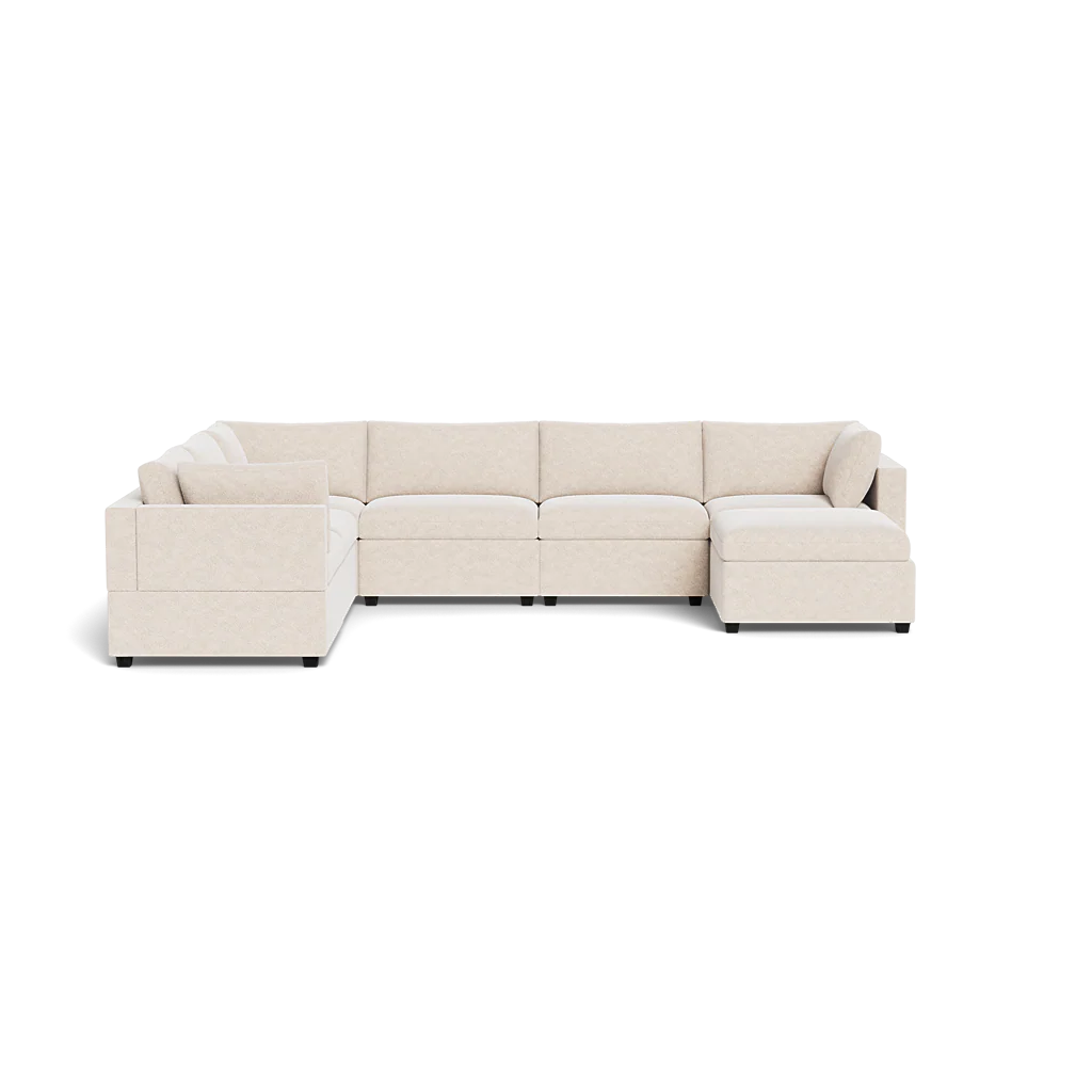 Mi Casa Furniture Box Cushion Grand Corner + Ottoman