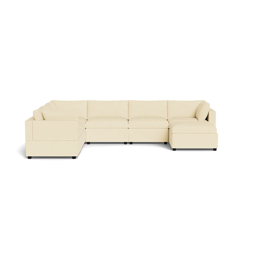 Mi Casa Furniture Box Cushion Grand Corner + Ottoman