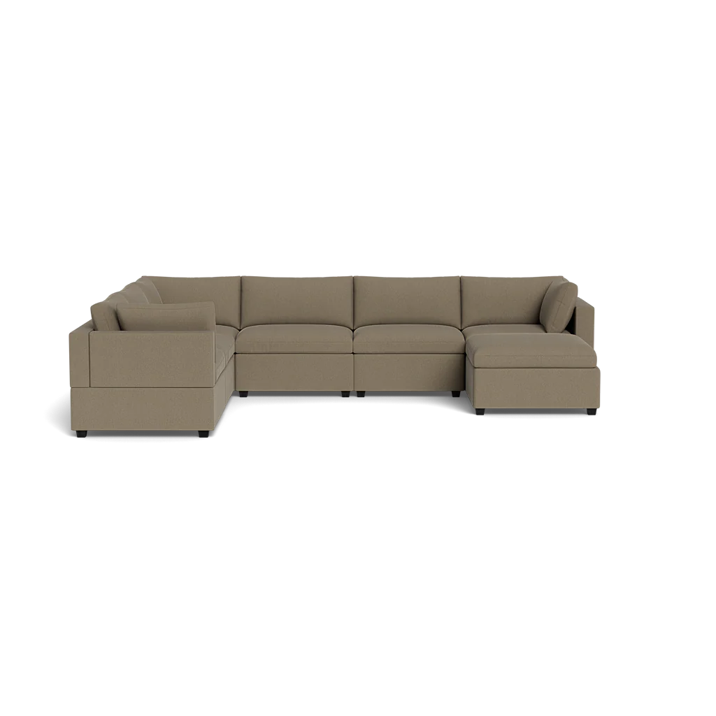 Mi Casa Furniture Box Cushion Grand Corner + Ottoman