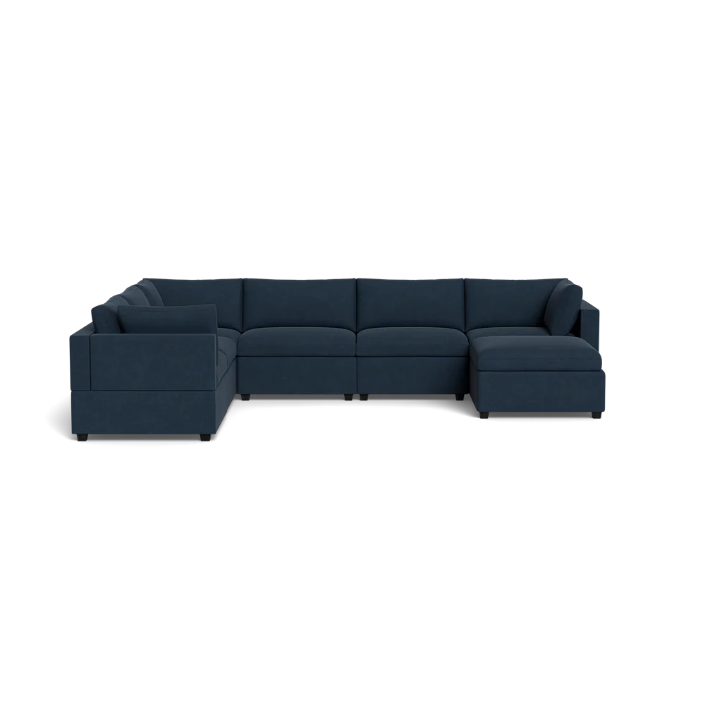 Mi Casa Furniture Box Cushion Grand Corner + Ottoman