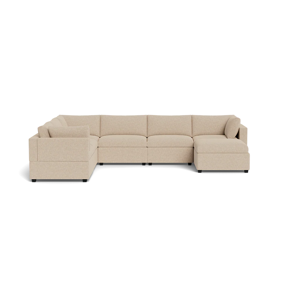 Mi Casa Furniture Box Cushion Grand Corner + Ottoman