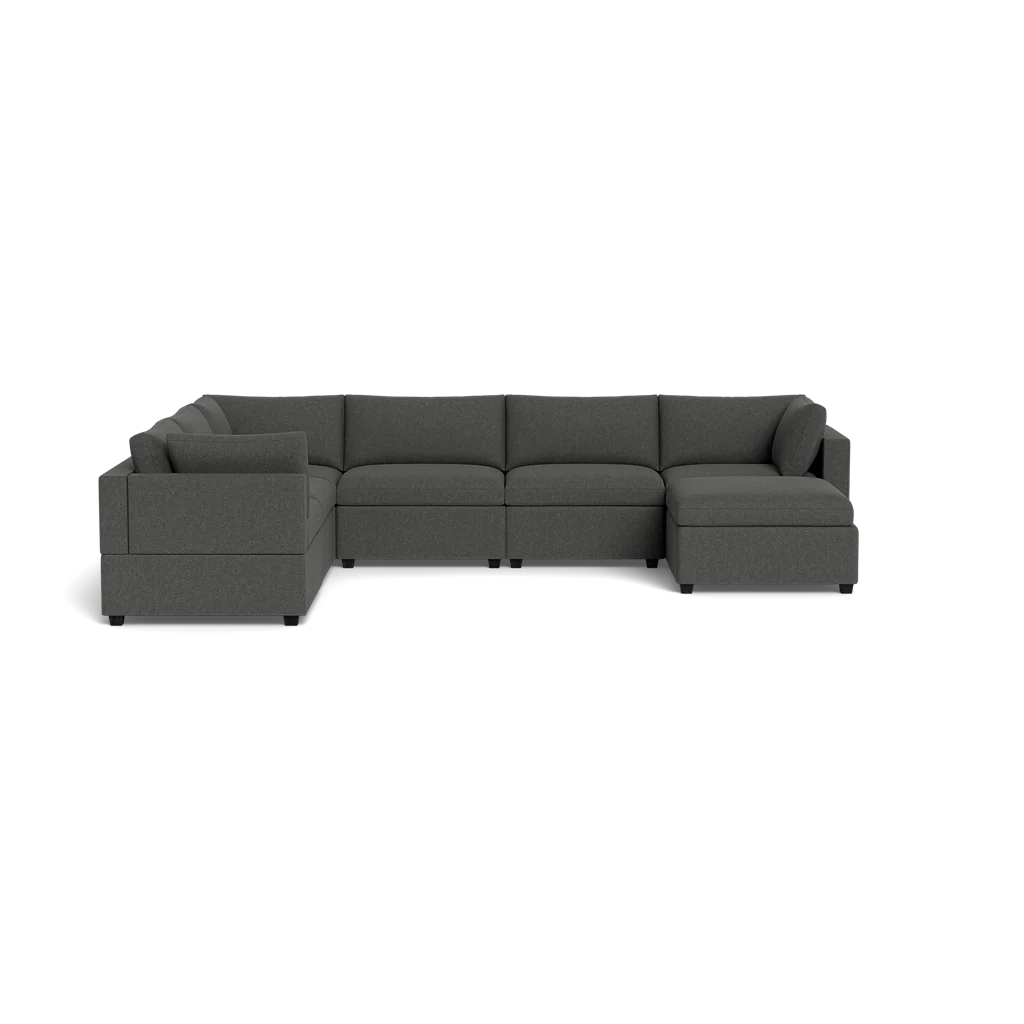 Mi Casa Furniture Box Cushion Grand Corner + Ottoman