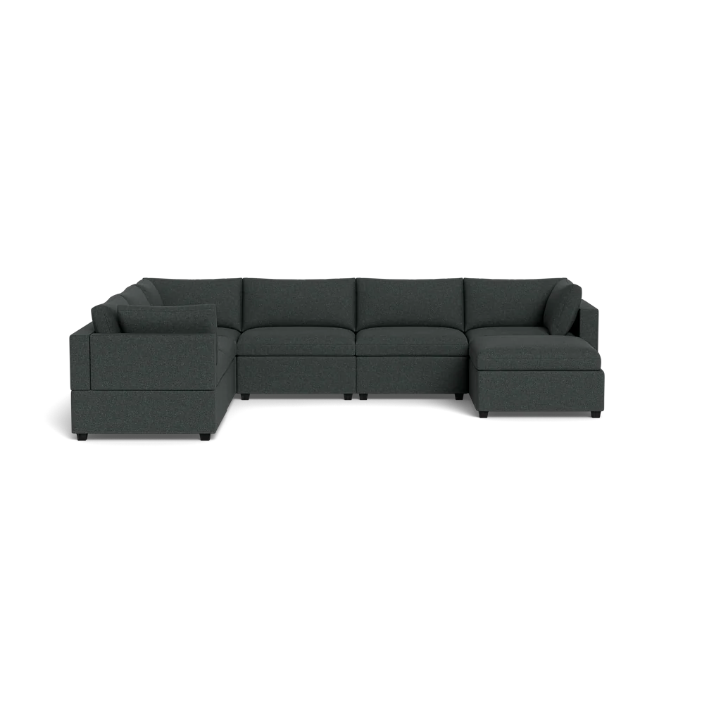 Mi Casa Furniture Box Cushion Grand Corner + Ottoman