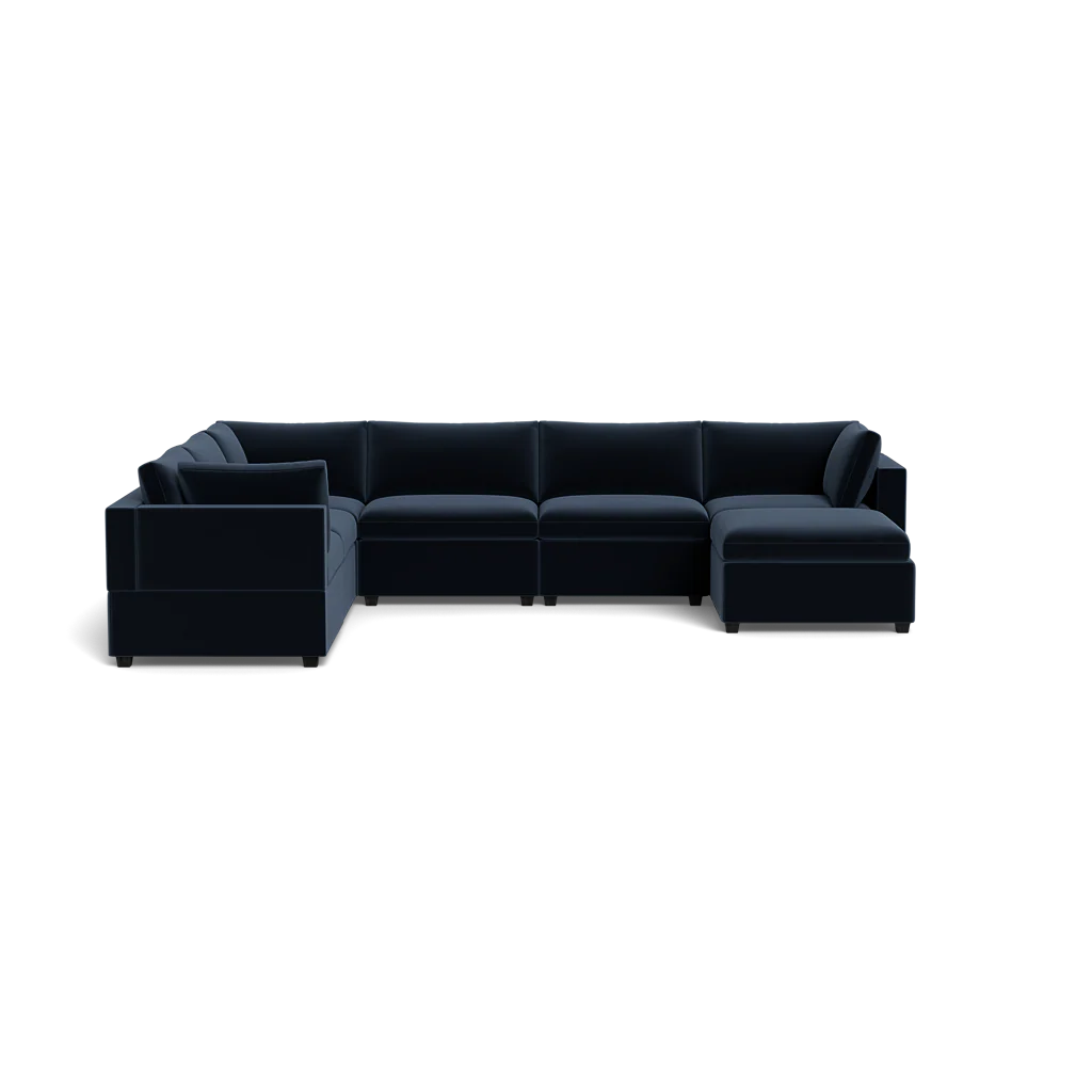 Mi Casa Furniture Box Cushion Grand Corner + Ottoman