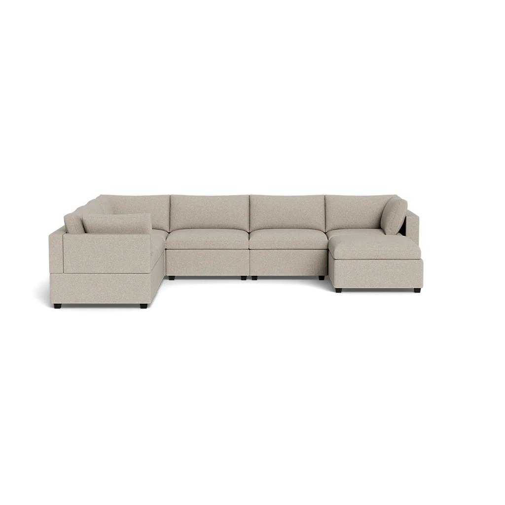 Mi Casa Furniture Box Cushion Grand Corner + Ottoman