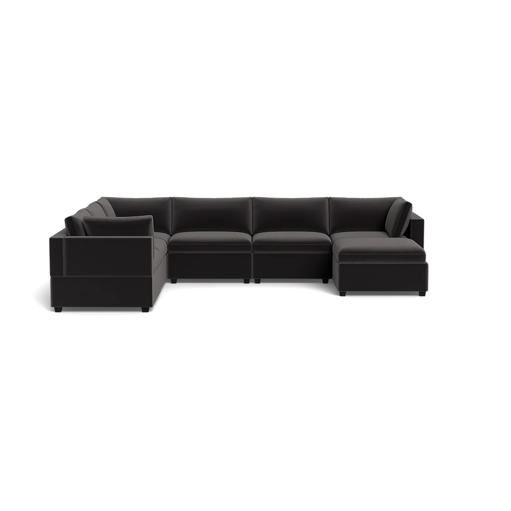 Mi Casa Furniture Box Cushion Grand Corner + Ottoman