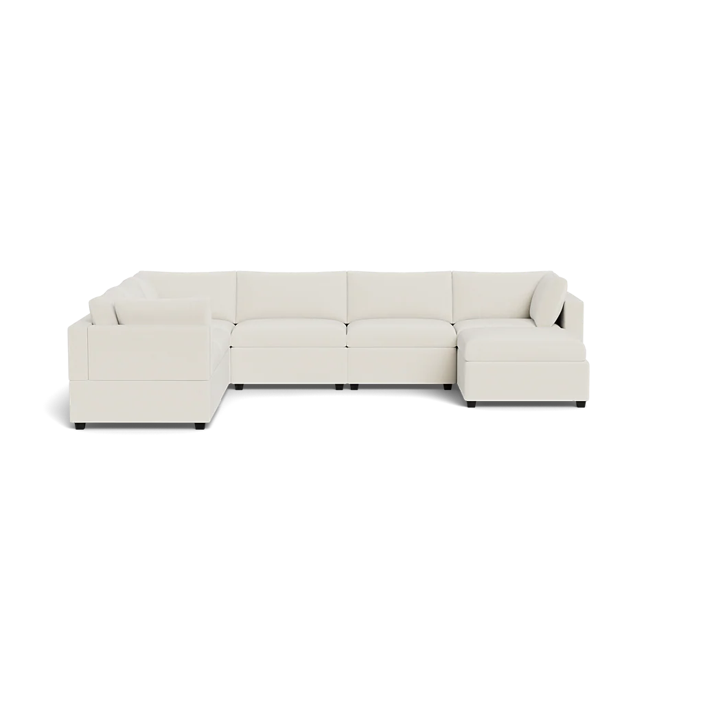 Mi Casa Furniture Box Cushion Grand Corner + Ottoman