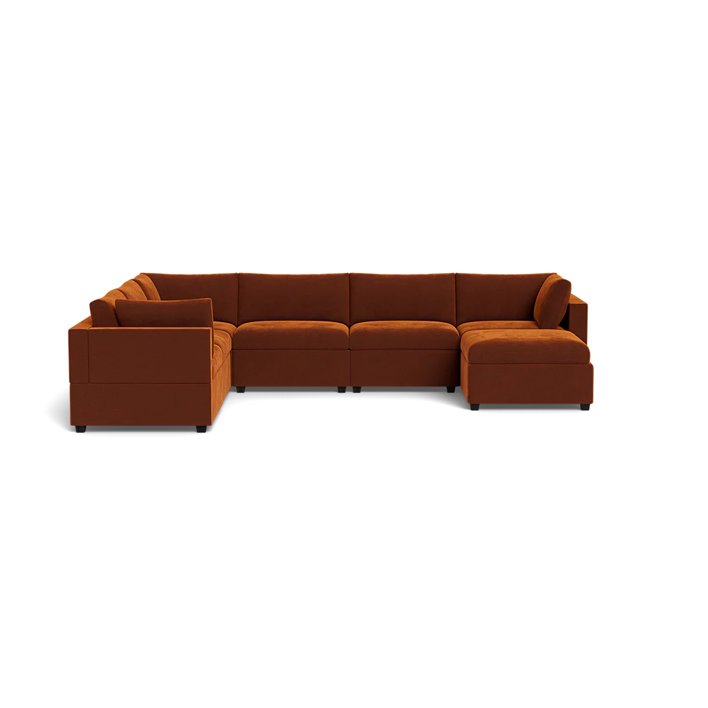 Mi Casa Furniture Box Cushion Grand Corner + Ottoman