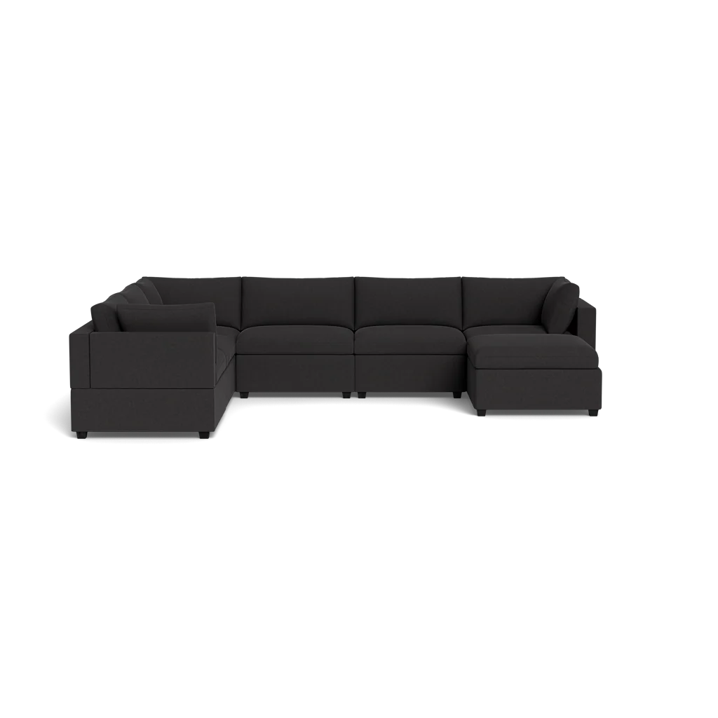 Mi Casa Furniture Box Cushion Grand Corner + Ottoman