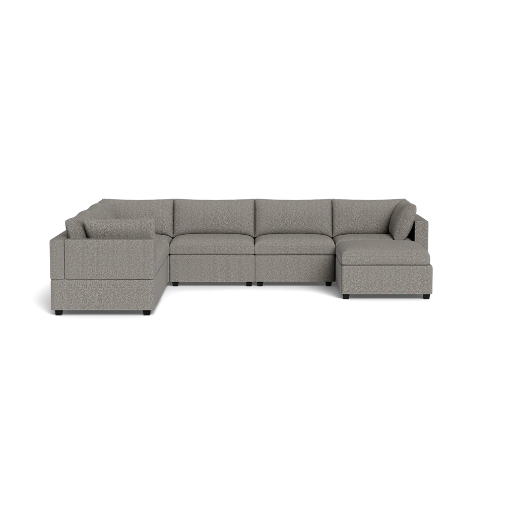 Mi Casa Furniture Box Cushion Grand Corner + Ottoman