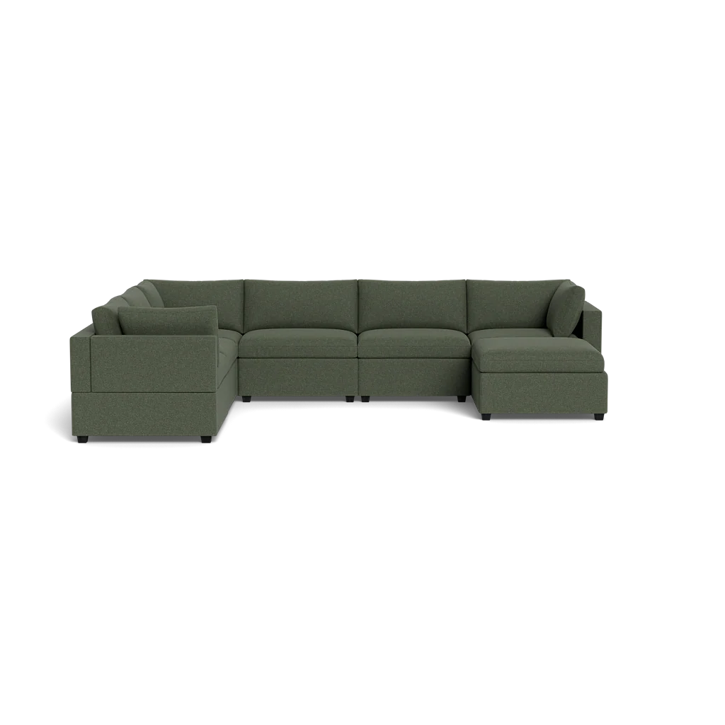 Mi Casa Furniture Box Cushion Grand Corner + Ottoman