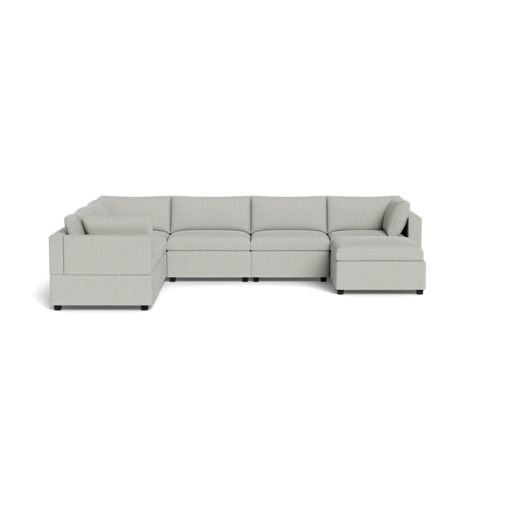Mi Casa Furniture Box Cushion Grand Corner + Ottoman