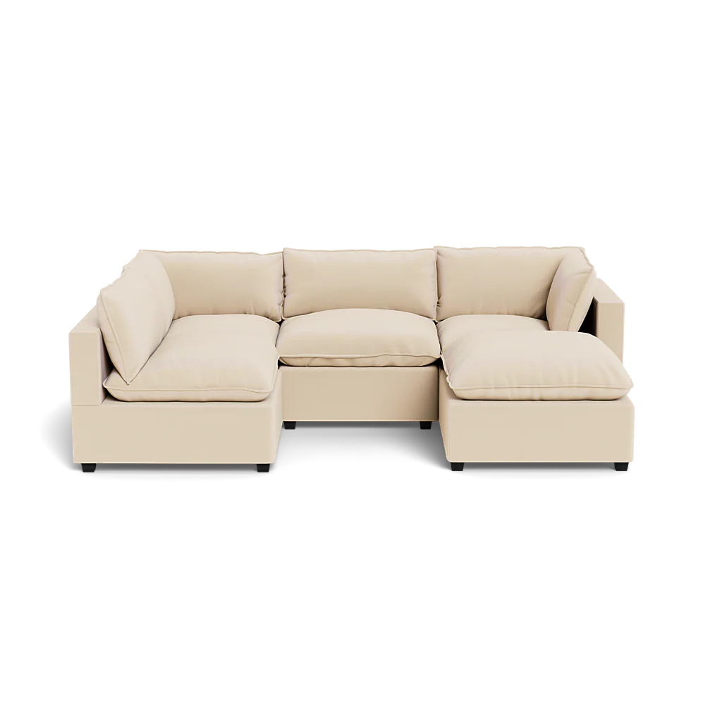 Mi Casa Furniture Pillow Cushion L-Shape + Ottoman