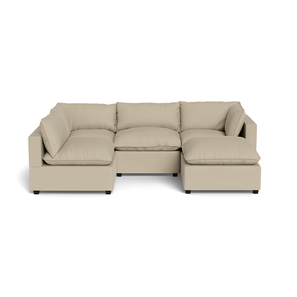 Mi Casa Furniture Pillow Cushion L-Shape + Ottoman