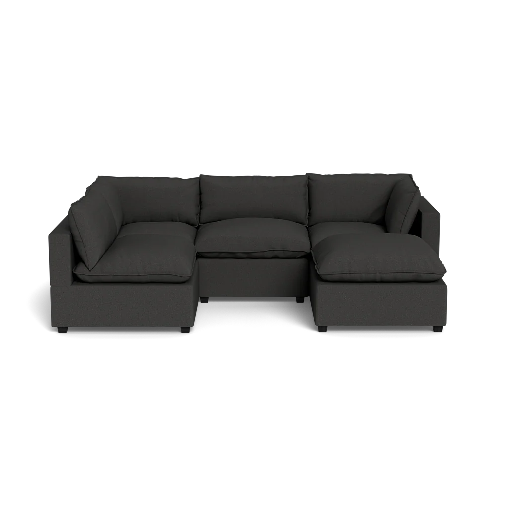 Mi Casa Furniture Pillow Cushion L-Shape + Ottoman