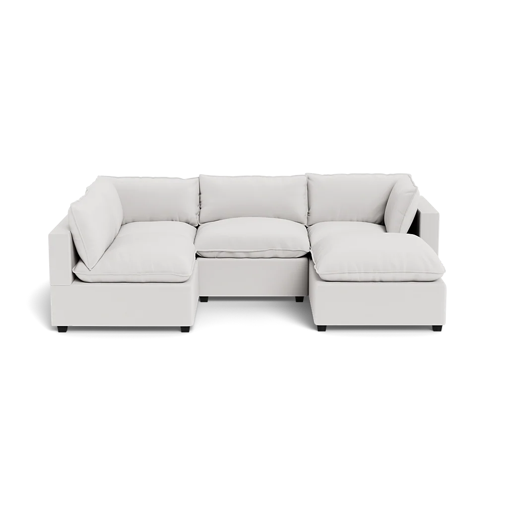 Mi Casa Furniture Pillow Cushion L-Shape + Ottoman