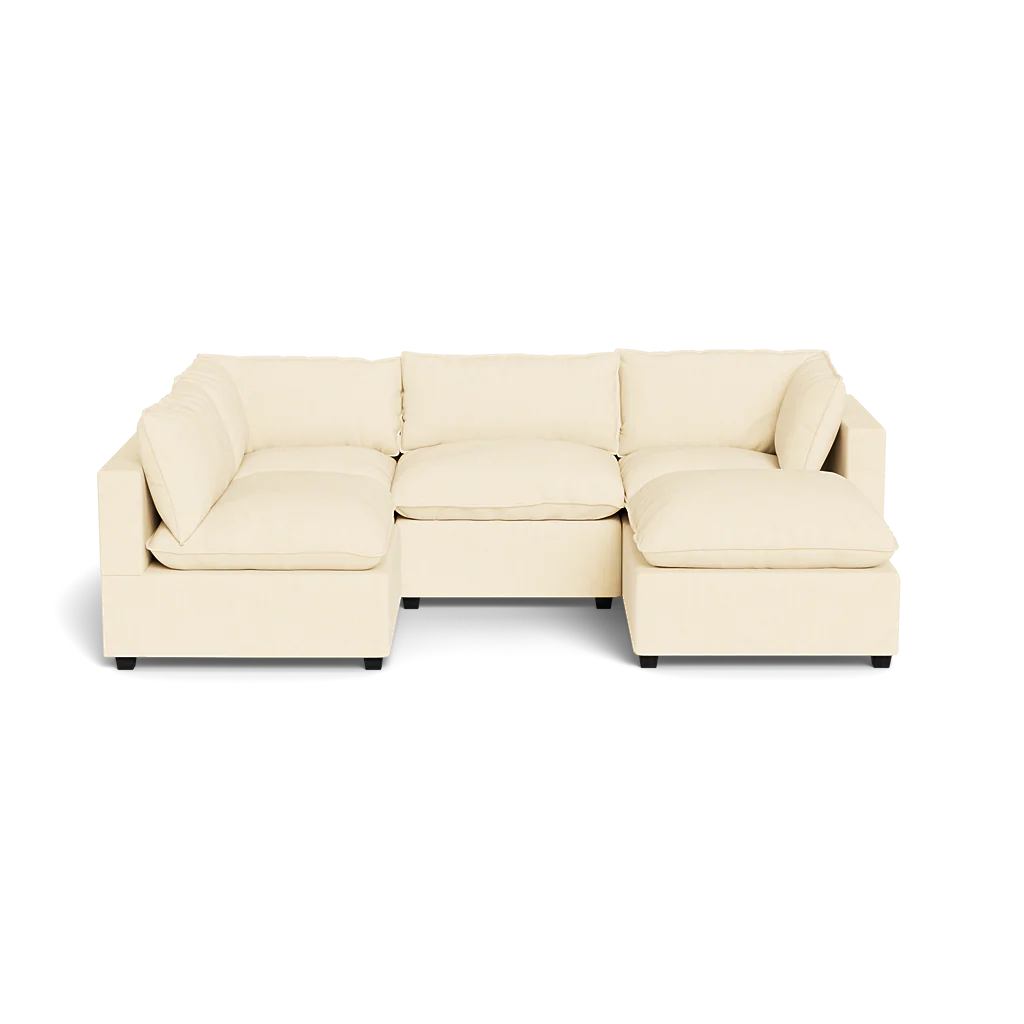 Mi Casa Furniture Pillow Cushion L-Shape + Ottoman