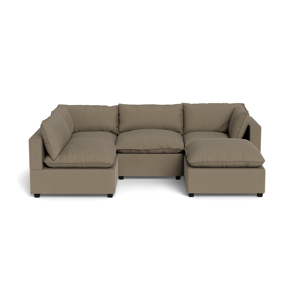 Mi Casa Furniture Pillow Cushion L-Shape + Ottoman
