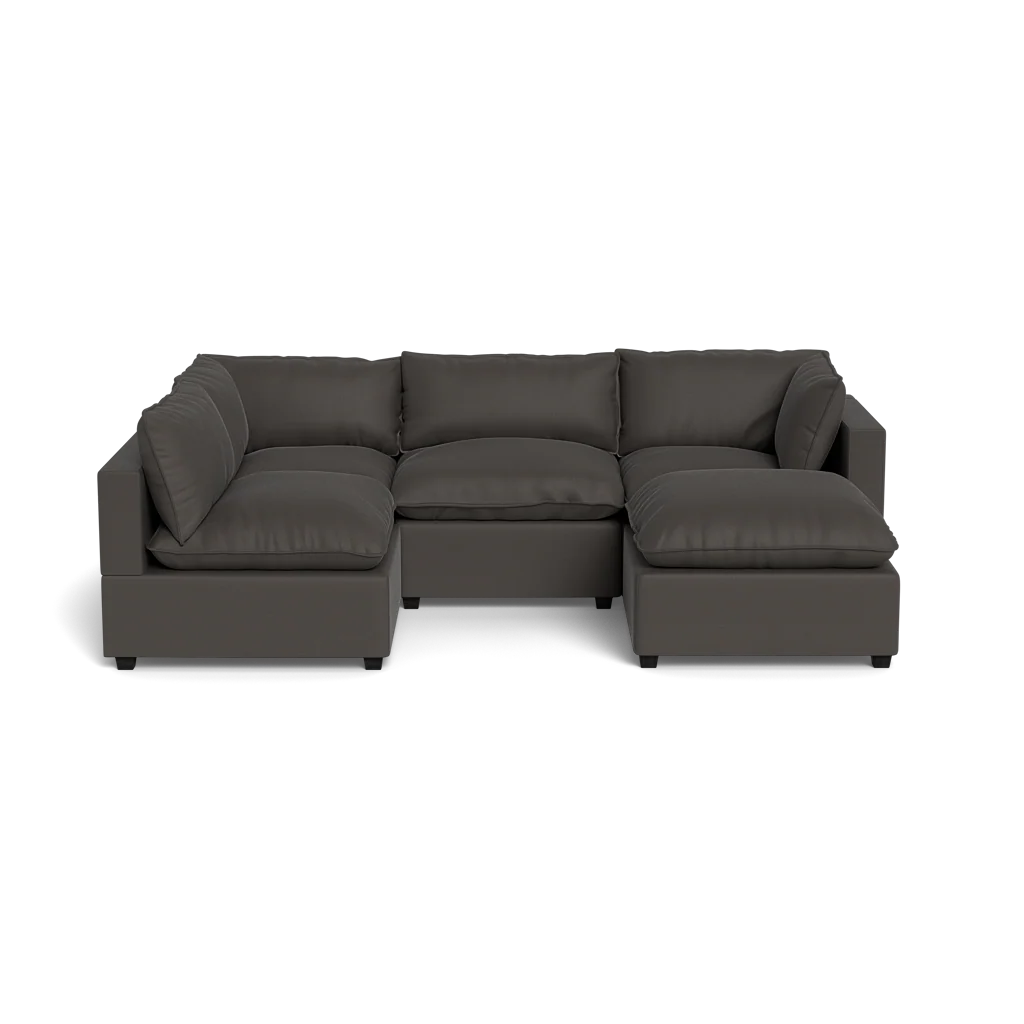 Mi Casa Furniture Pillow Cushion L-Shape + Ottoman