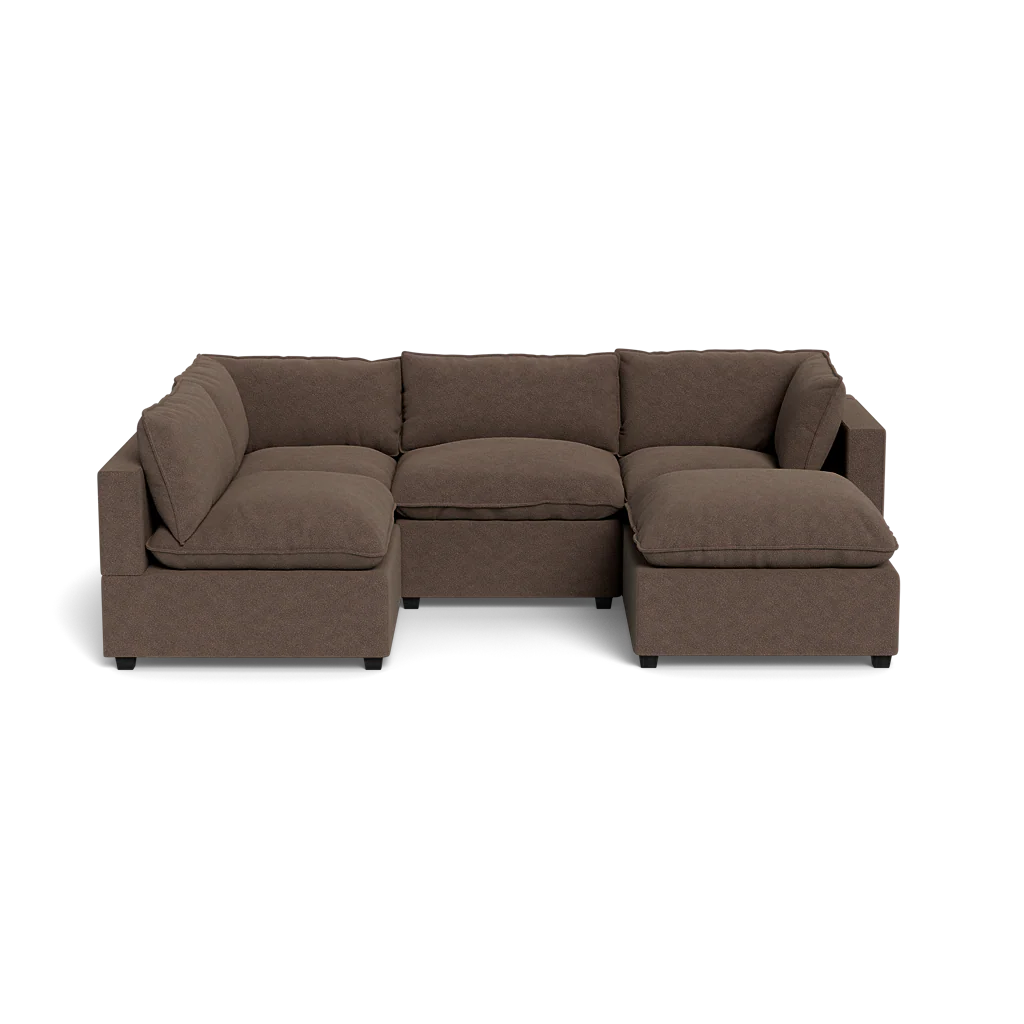 Mi Casa Furniture Pillow Cushion L-Shape + Ottoman