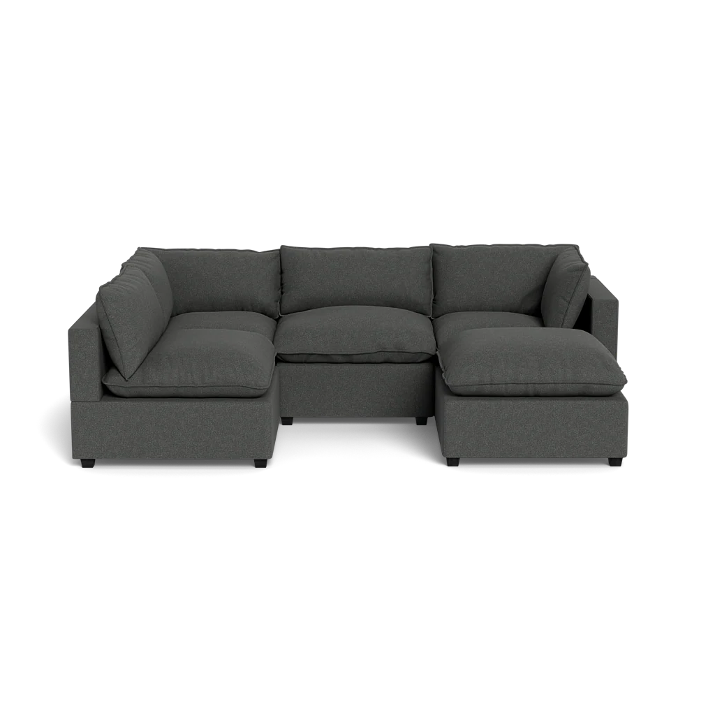 Mi Casa Furniture Pillow Cushion L-Shape + Ottoman