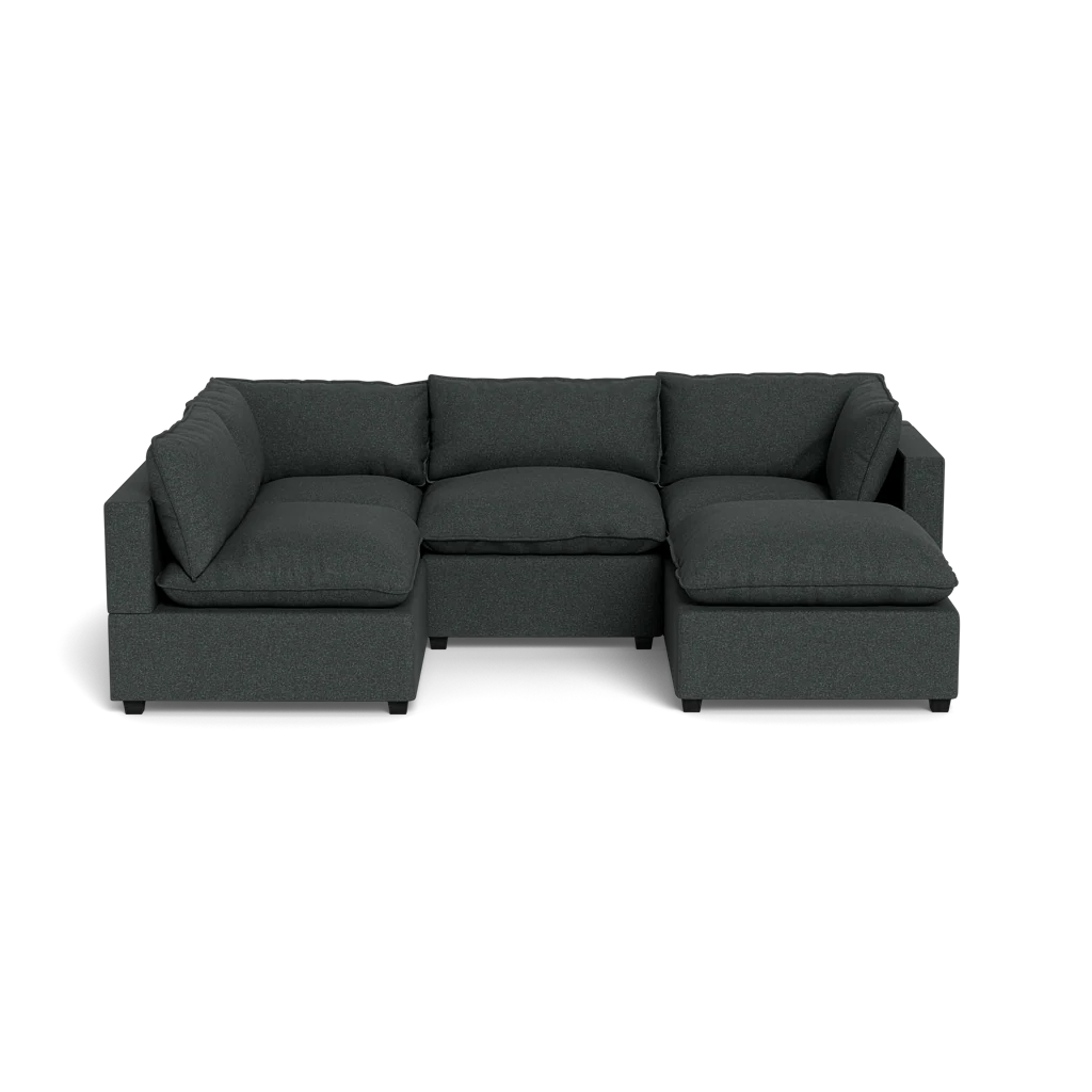 Mi Casa Furniture Pillow Cushion L-Shape + Ottoman