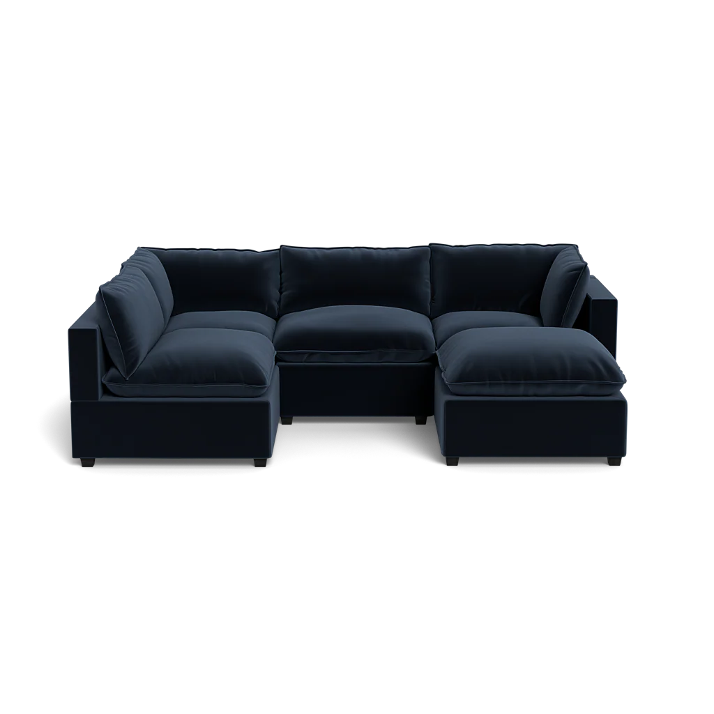 Mi Casa Furniture Pillow Cushion L-Shape + Ottoman