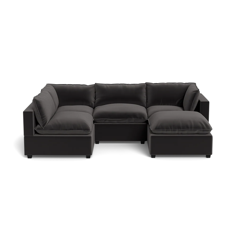 Mi Casa Furniture Pillow Cushion L-Shape + Ottoman