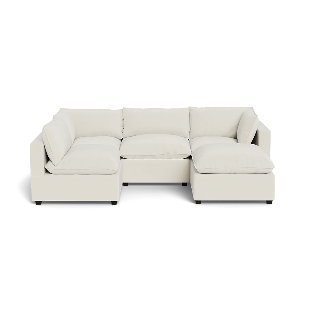 Mi Casa Furniture Pillow Cushion L-Shape + Ottoman