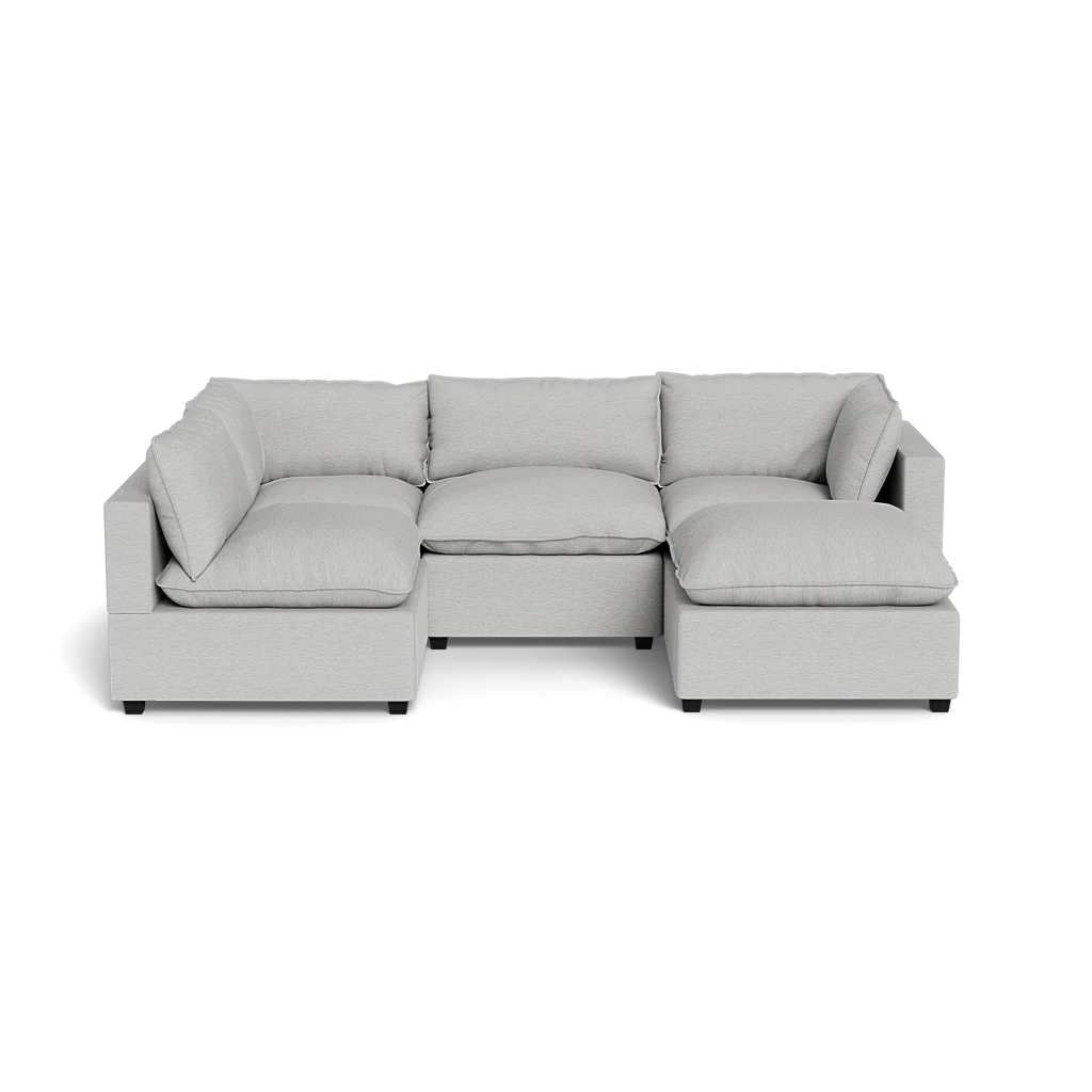 Mi Casa Furniture Pillow Cushion L-Shape + Ottoman