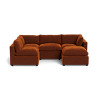 Mi Casa Furniture Pillow Cushion L-Shape + Ottoman