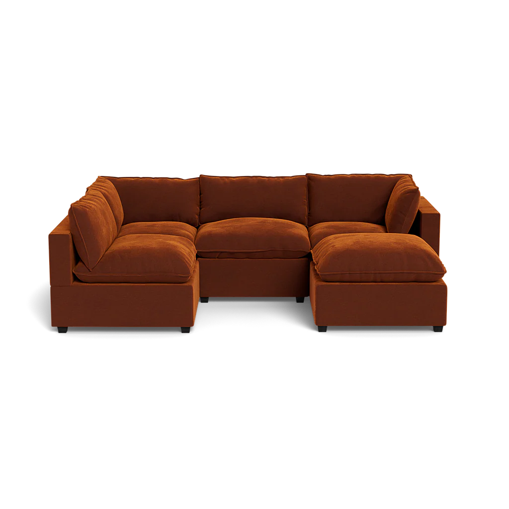 Mi Casa Furniture Pillow Cushion L-Shape + Ottoman