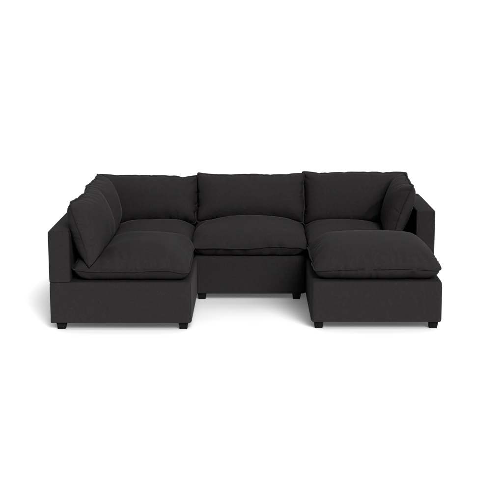 Mi Casa Furniture Pillow Cushion L-Shape + Ottoman