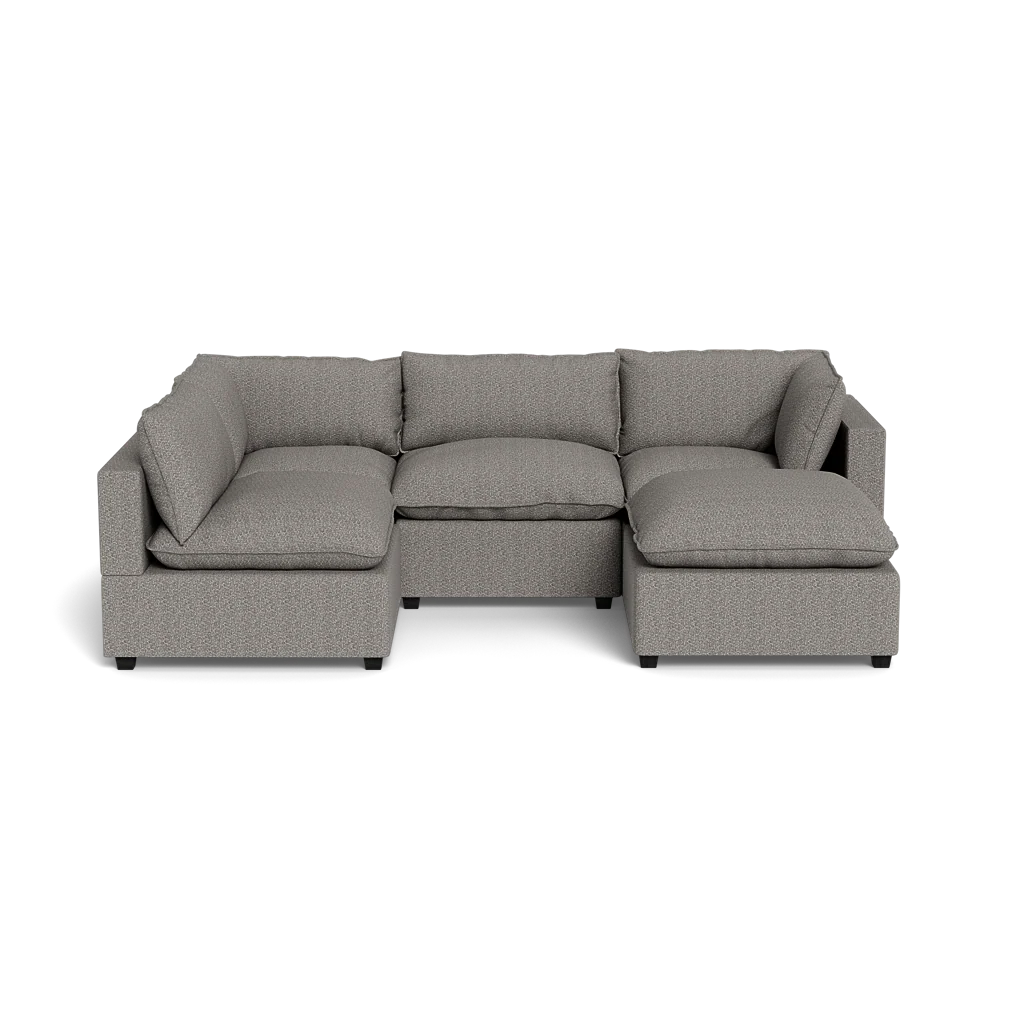Mi Casa Furniture Pillow Cushion L-Shape + Ottoman