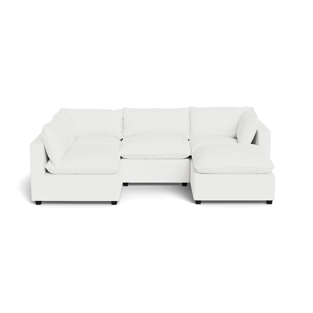 Mi Casa Furniture Pillow Cushion L-Shape + Ottoman