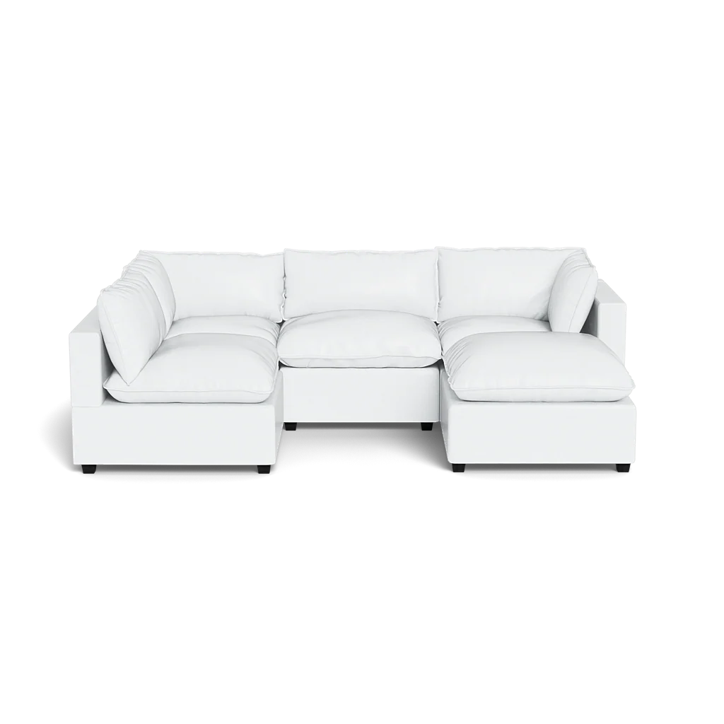 Mi Casa Furniture Pillow Cushion L-Shape + Ottoman