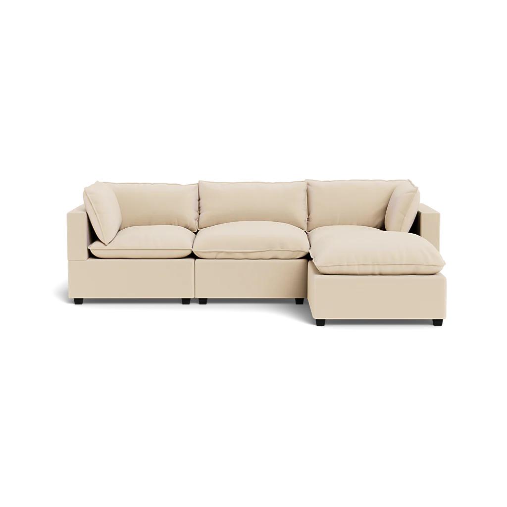 Mi Casa Furniture Pillow Cushion Sofa 122" + Ottoman