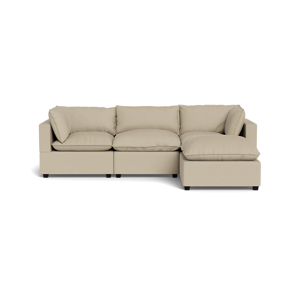 Mi Casa Furniture Pillow Cushion Sofa 122" + Ottoman