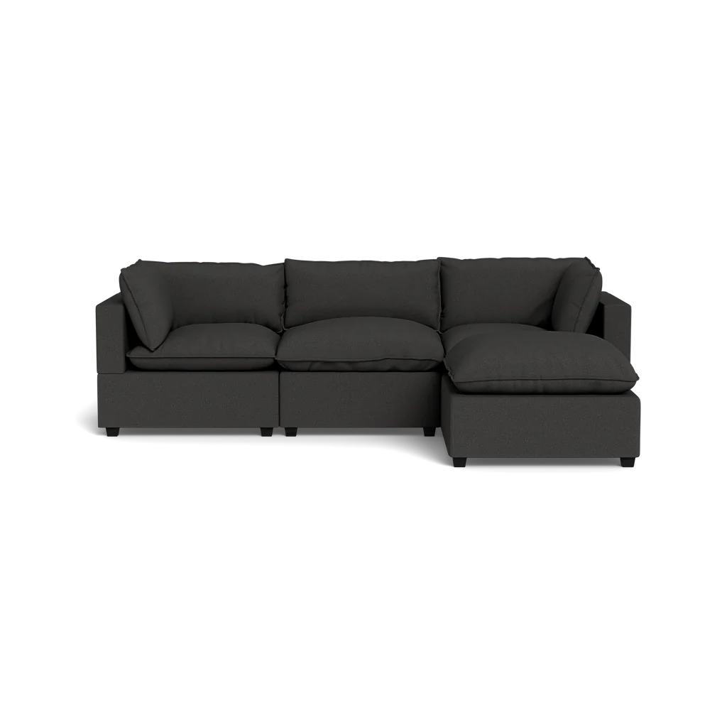 Mi Casa Furniture Pillow Cushion Sofa 122" + Ottoman