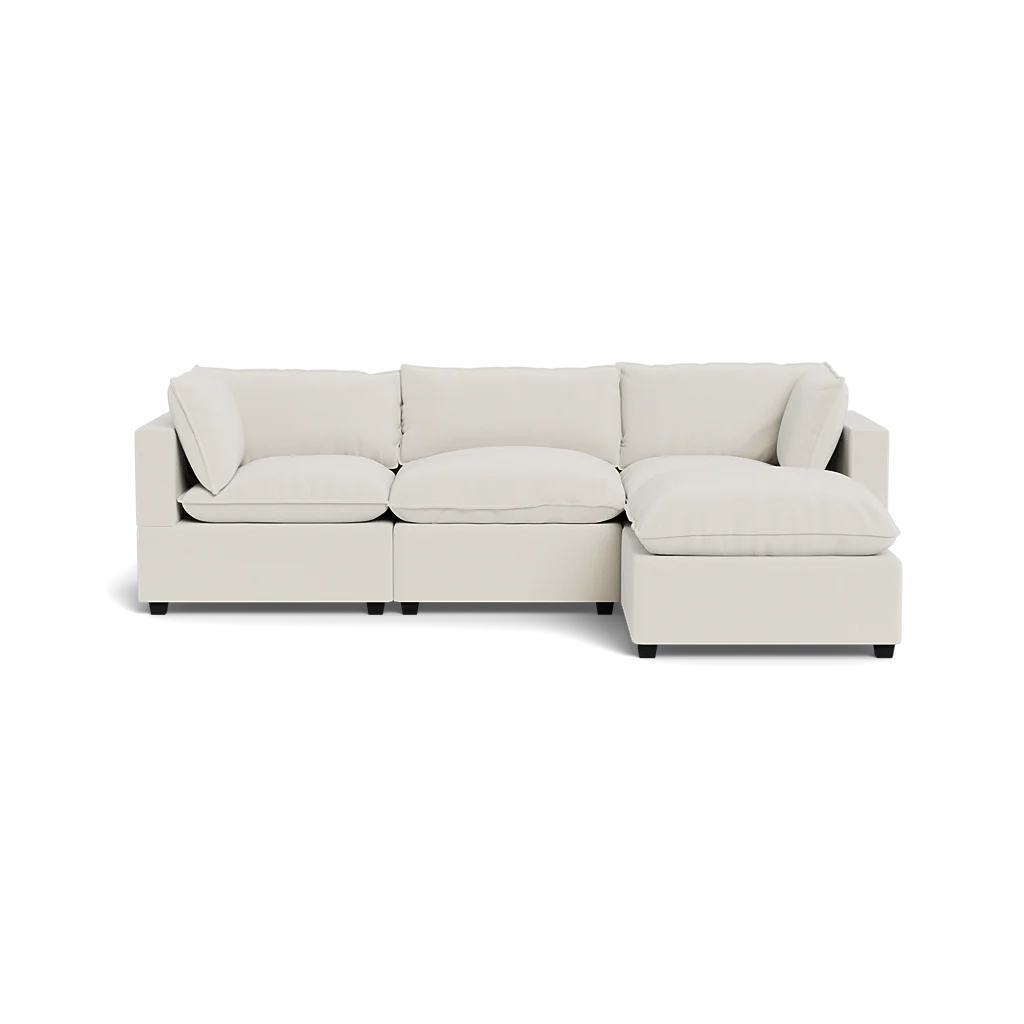 Mi Casa Furniture Pillow Cushion Sofa 122" + Ottoman