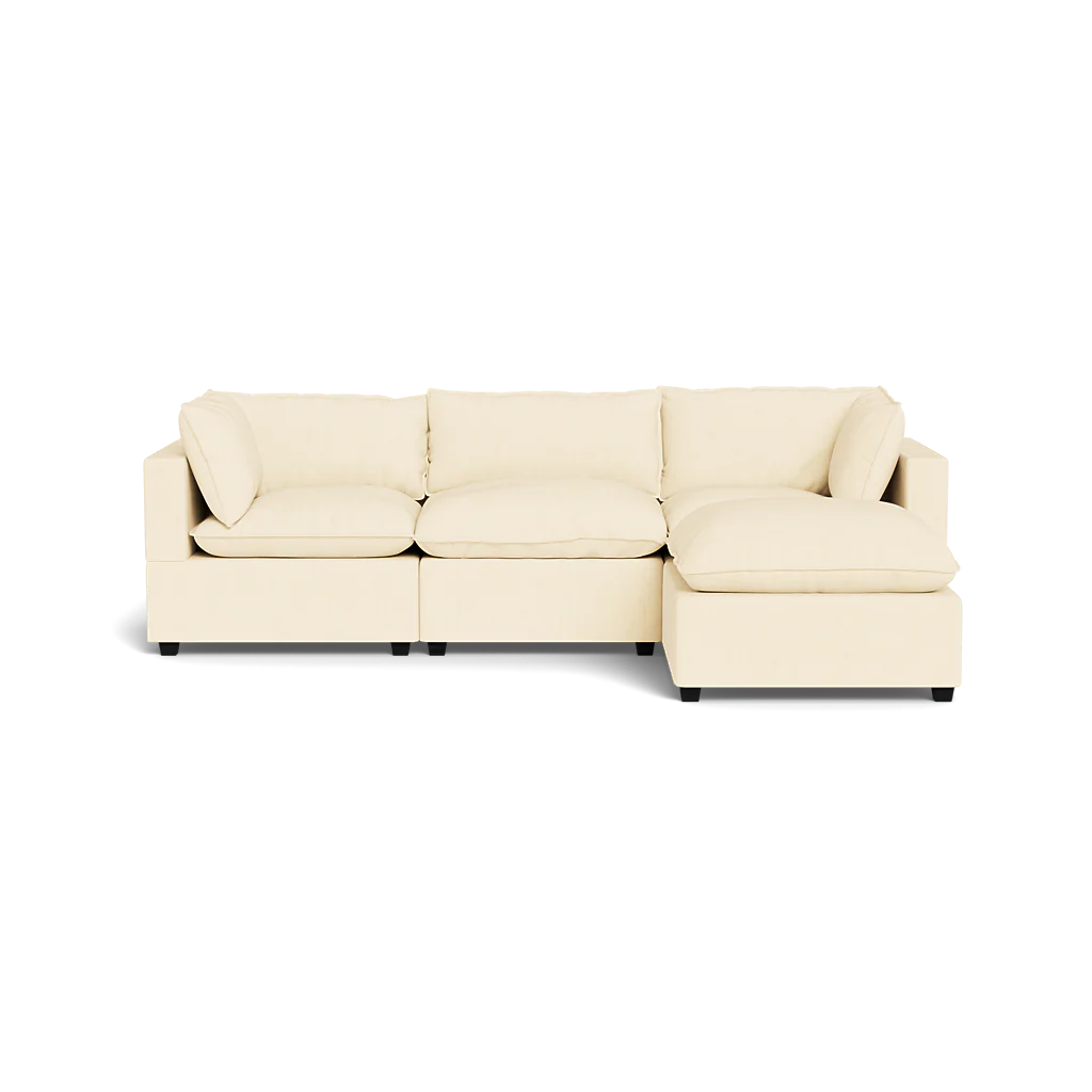 Mi Casa Furniture Pillow Cushion Sofa 122" + Ottoman
