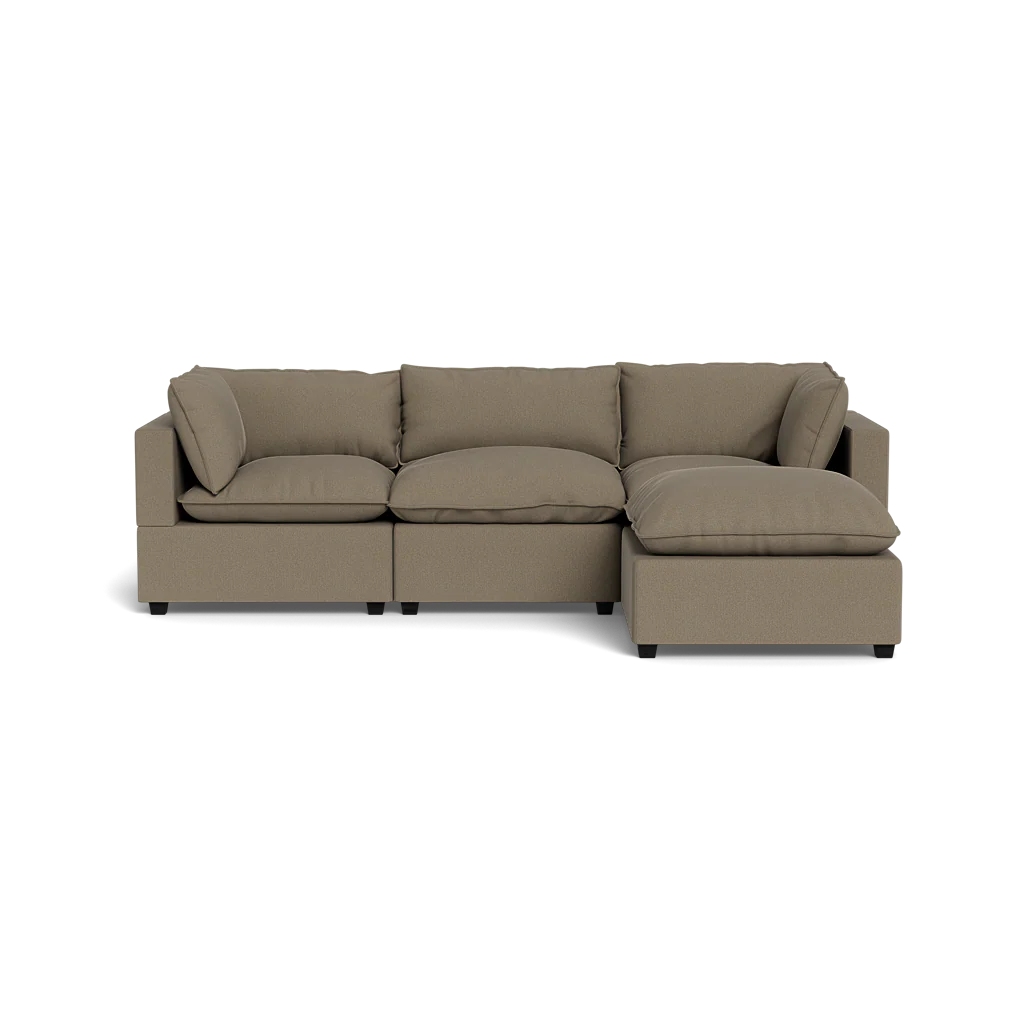 Mi Casa Furniture Pillow Cushion Sofa 122" + Ottoman