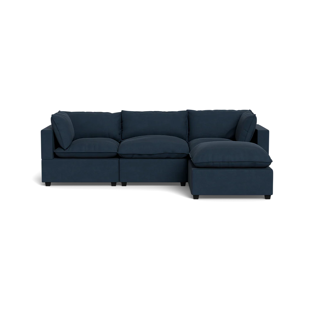 Mi Casa Furniture Pillow Cushion Sofa 122" + Ottoman
