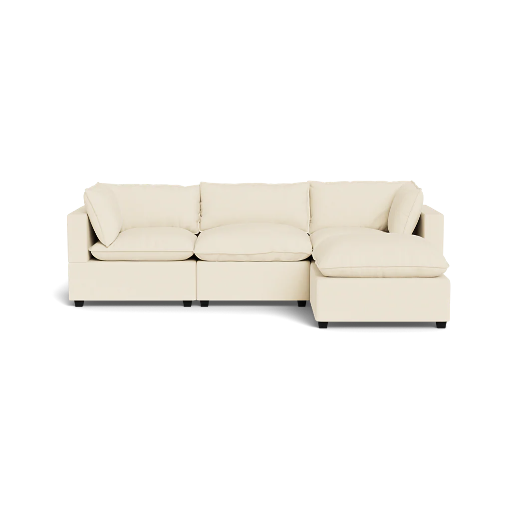 Mi Casa Furniture Pillow Cushion Sofa 122" + Ottoman