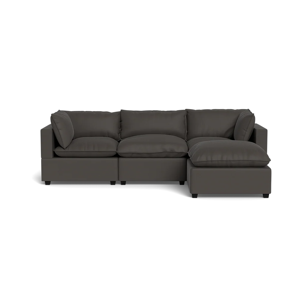 Mi Casa Furniture Pillow Cushion Sofa 122" + Ottoman