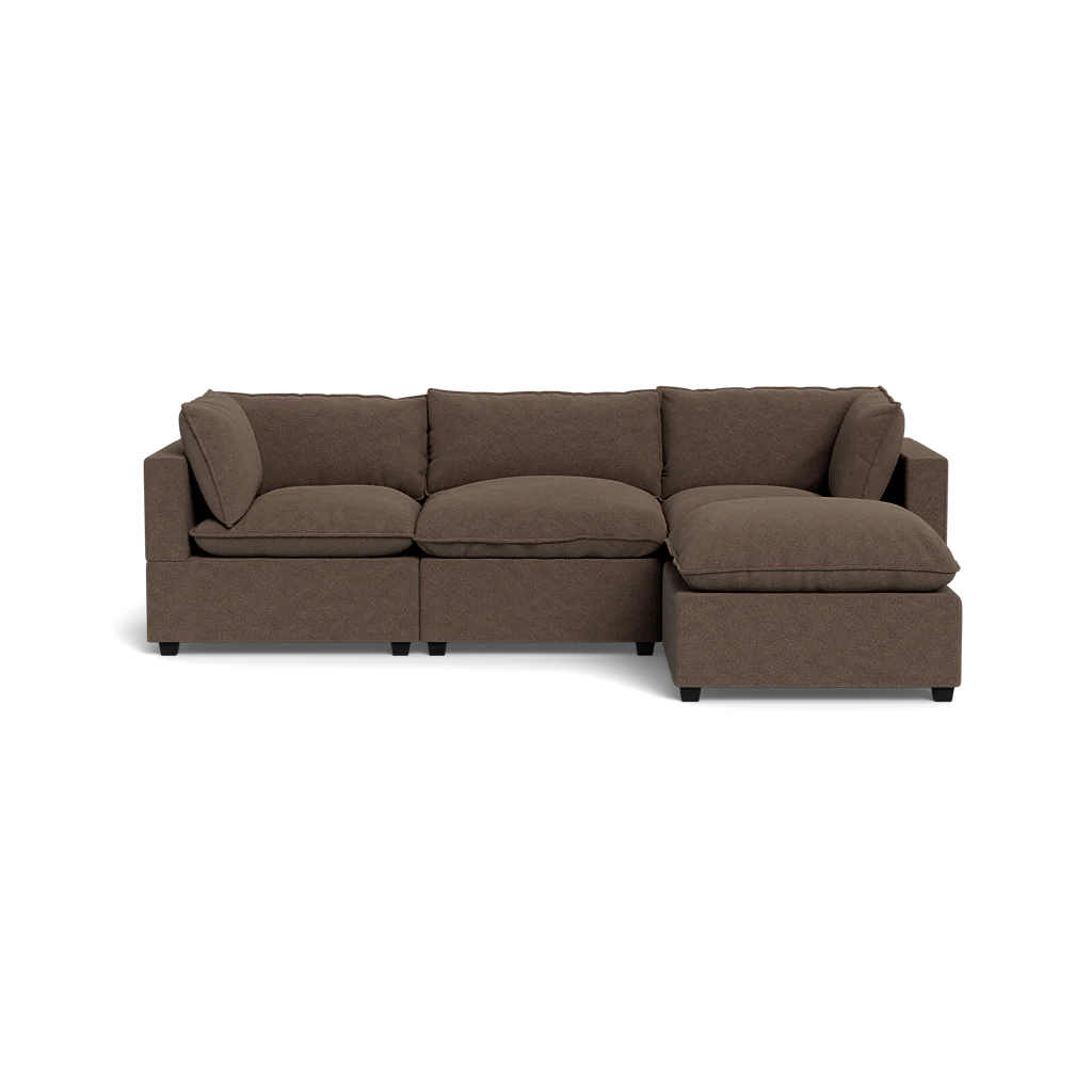 Mi Casa Furniture Pillow Cushion Sofa 122" + Ottoman