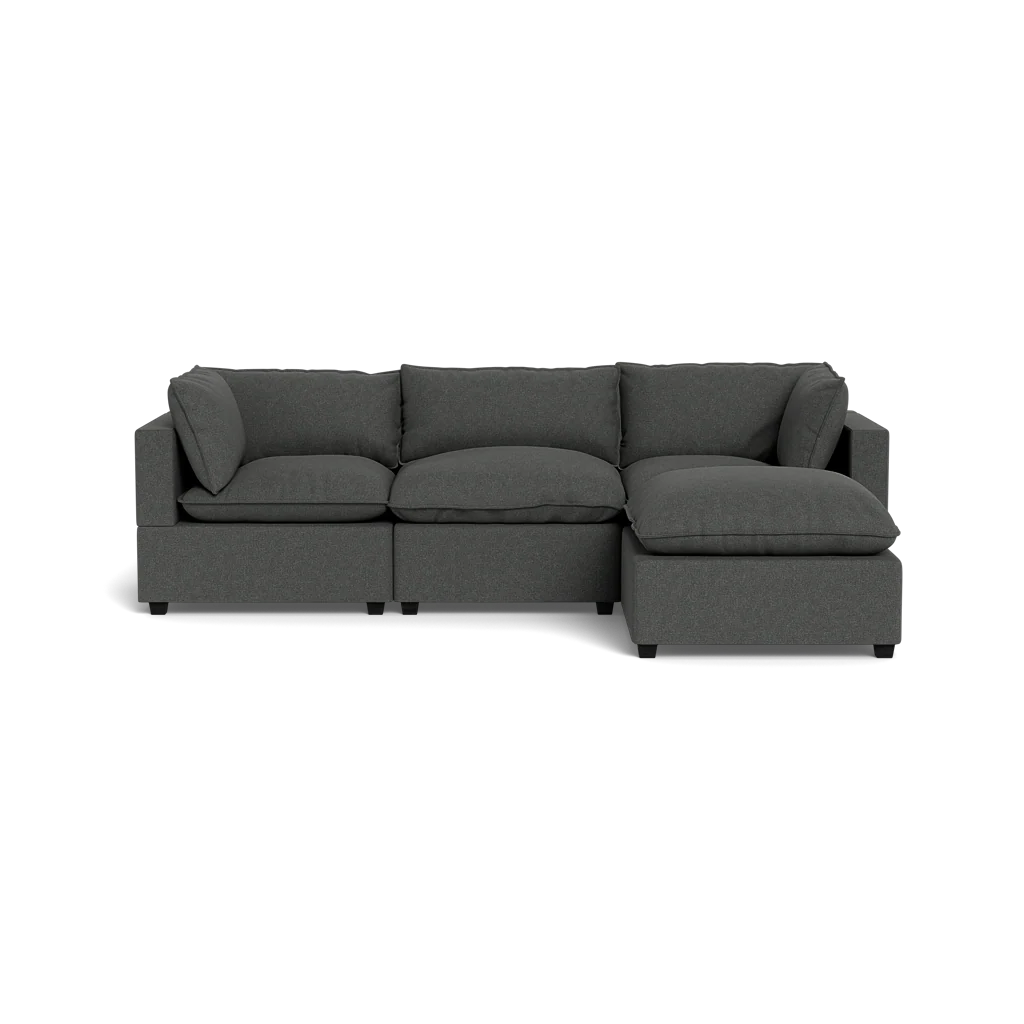 Mi Casa Furniture Pillow Cushion Sofa 122" + Ottoman