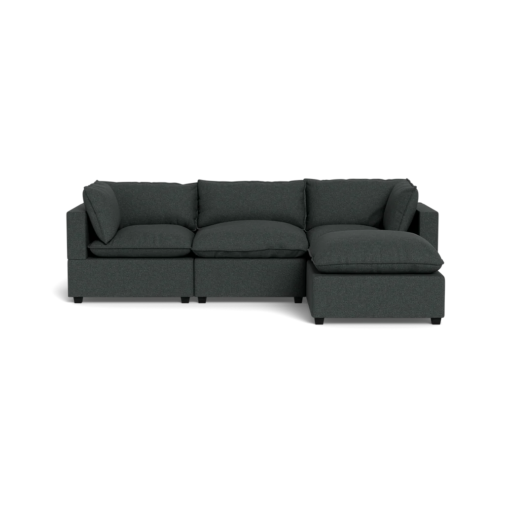 Mi Casa Furniture Pillow Cushion Sofa 122" + Ottoman
