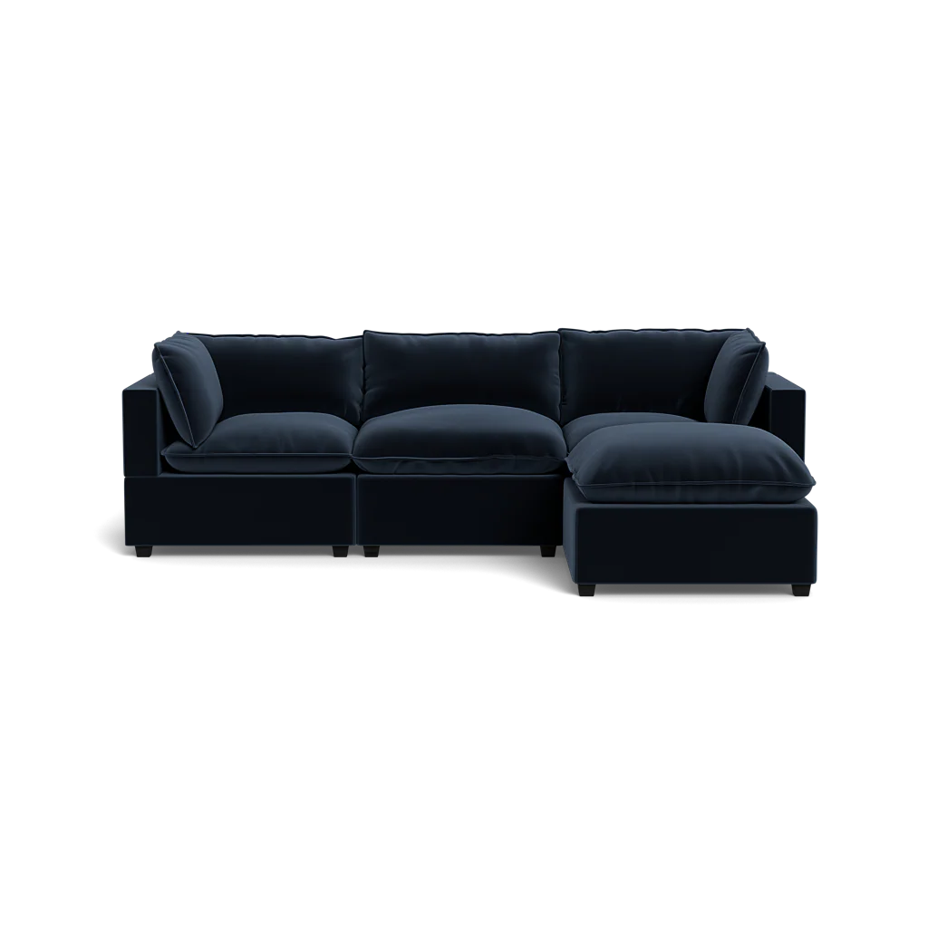 Mi Casa Furniture Pillow Cushion Sofa 122" + Ottoman