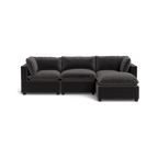 Mi Casa Furniture Pillow Cushion Sofa 122" + Ottoman